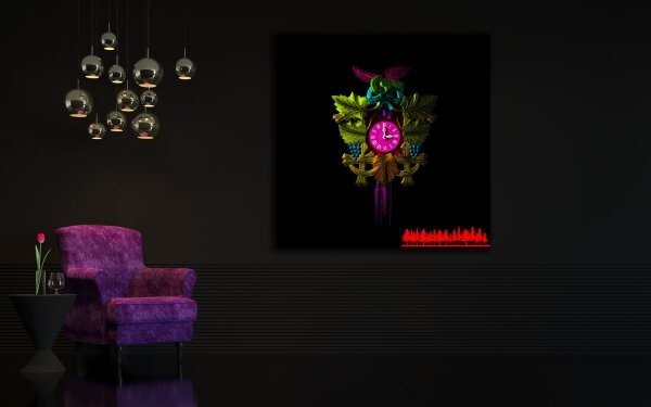 Jan Walter Schwarzwald Pop-Art "Kuckucksuhr dark"