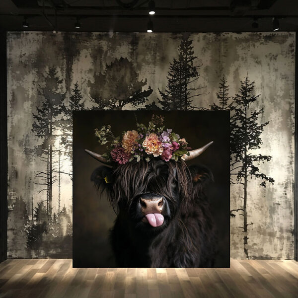 shadow wood art - Hochlandrind Luzy