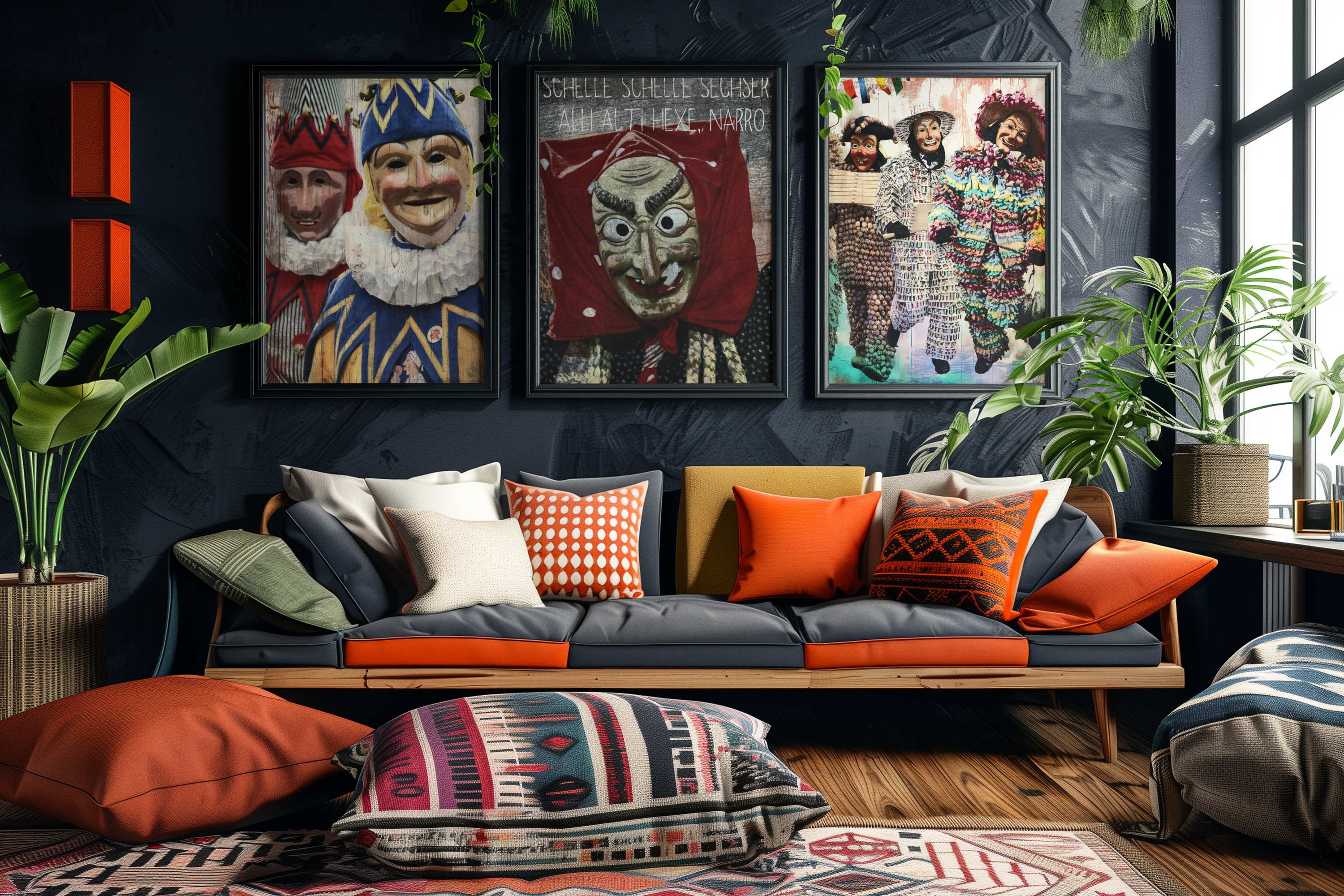 Fasnet für die Wand